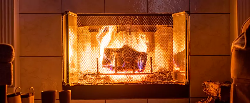 Mendota Hearth Landscape Fireplace Installation in San Carlos Park, Florida