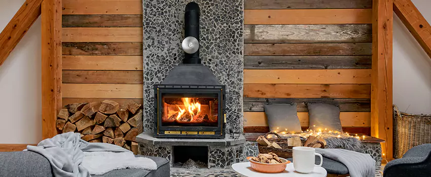 Thelin Hearth Products Direct Vent Gas Stove Fireplace Inspection in San Carlos Park, Florida